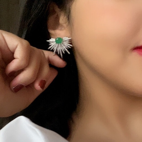 3ct Starburst Earrings - Picture 2 of 14